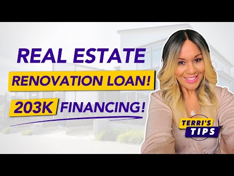 Real Estate Renovation Loan! Buy a Property! FHA 203k Loans! First Time Home Buyer Mortgage! [Video]