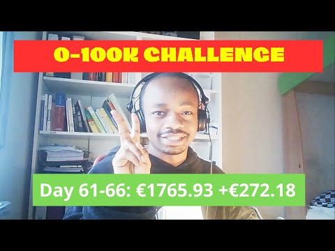 0-100K Challenge – Day 61-66 Update (€1765.93, +€272.18) [Video]