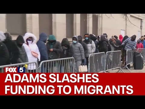 Mayor Eric Adams slashes funding to migrants [Video]