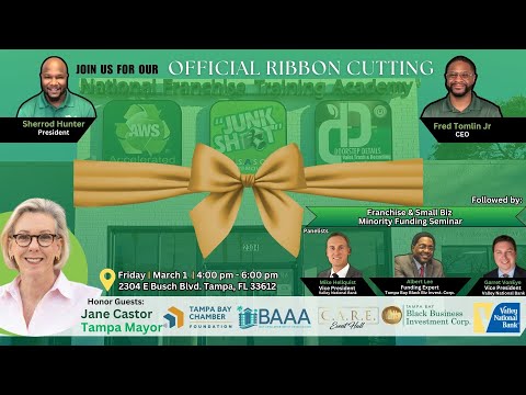 Our Ribbon Cutting Event – March 1st, 2024 at 4:00 PM! Featuring Mayor Jane Castor and a Seminar! [Video]