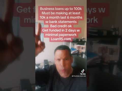 Business loan 2 days minimal paperwork bad credit ok. 8k monthly income required  [Video]