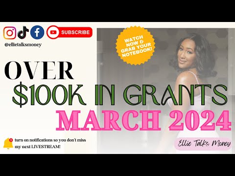 $100k+ IN GRANTS THIS MONTH! 💰 LETS TALK ABOUT IT! [Video]