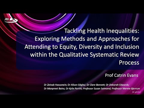 Equity, Diversity and Inclusion within the Qualitative Systematic Review Process [Video]