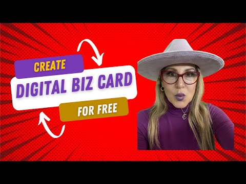 How to Make a Digital Business Card for FREE! [Video]
