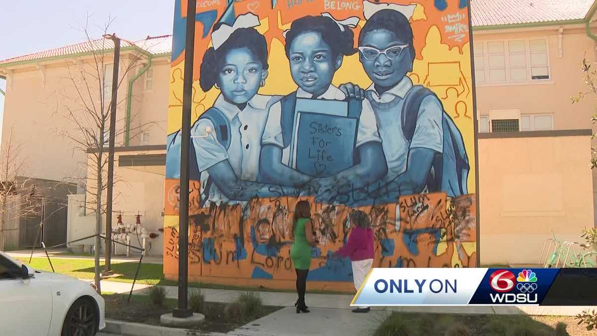 Mural vandalized at civil rights center recently opened by women who desegregated NOLA schools [Video]