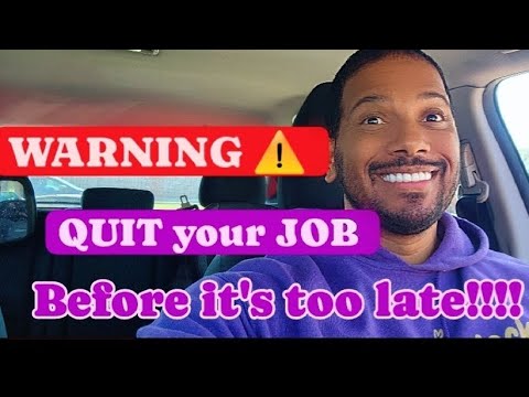 BREAKING NEWS!!! I QUIT!!! You Can’t Afford To Keep Your Job [Video]