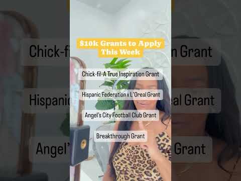 Need CASH NOW?! $10K GRANTS, Apply THIS WEEK!! [Video]