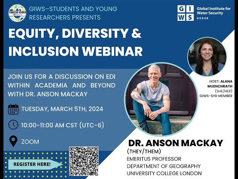 Equity, Diversity & Inclusion Webinar with Dr. Anson Mackay [Video]