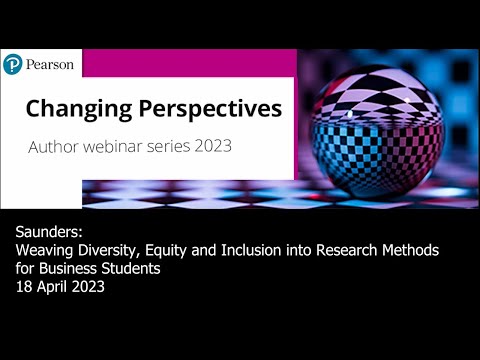 Saunders: Weaving Diversity, Equity & Inclusion into Research Methods for Business Students [Video]