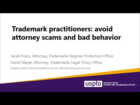 Attorney practitioners: Avoid attorney scams and bad behavior [Video]