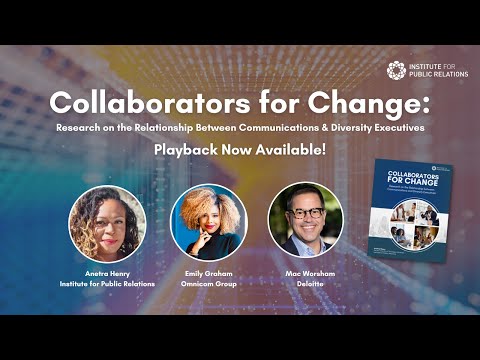 IPR Webinar | Collaborators for Change Report [Video]