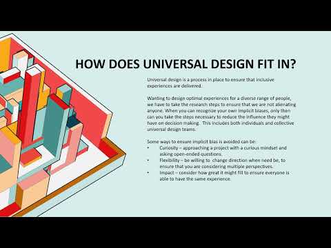 M7 Diversity and Inclusion Workshop Using Universal Design [Video]