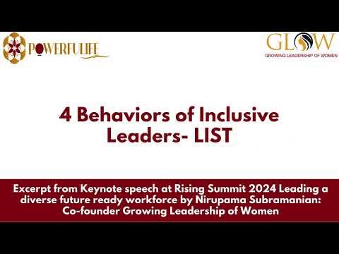 4 behaviors of Inclusive Leaders  LIST [Video]