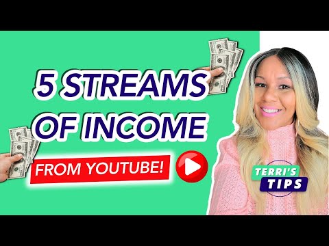 5 Streams of Income From YouTube! Multiple Streams of Income! Make Money Online! Grow Your Business! [Video]
