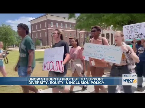 UNCW students protest to support diversity, equity and inclusion policy [Video]