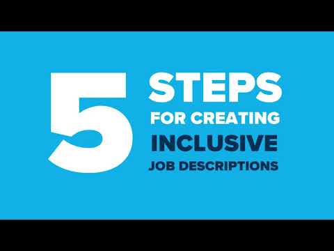5 Steps for creating inclusive job descriptions [Video]