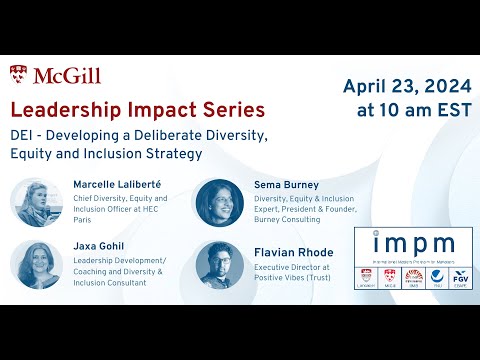 [Leadership Impact Series] DIVERSITY, EQUITY AND INCLUSION(DEI) AS A COMPETITIVE ADVANTAGE? [Video]