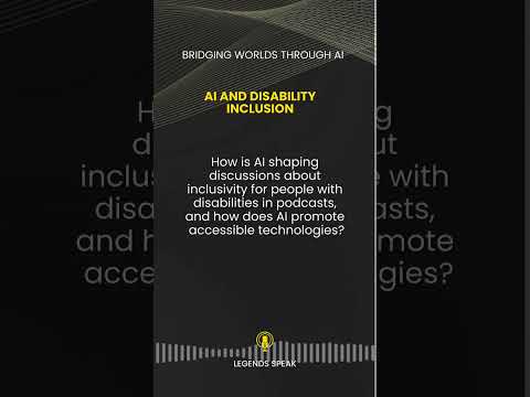 AI and Disability Inclusion ♿🤖 How is AI shaping discussions about inclusivity for people with [Video]