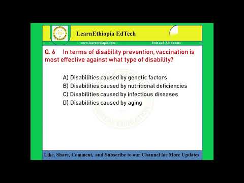 Disability, Inclusion and Community Rehabilitation | Model Exit Exam Questions for Physiotherapy [Video]