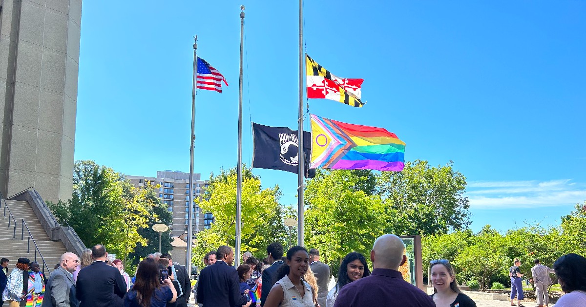 Pride Flag Goes Up in Rockville [Video]