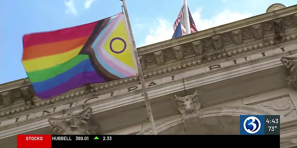 Pride flag raised over Hartford City Hall [Video]