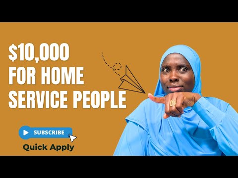 I found a grant for home service people. Get $10,000 [Video]