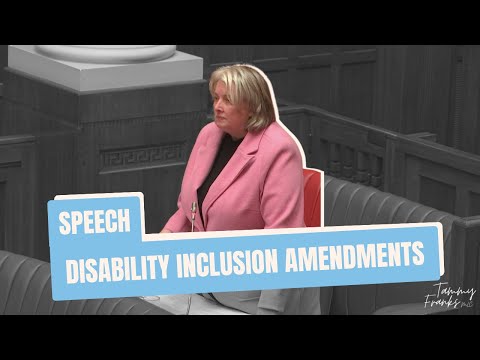 Speech: Disability Inclusion Amendment Bill [Video]