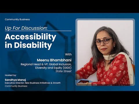 Accessibility in Disability | Up for Discussion with Meenu Bhambhani [Video]