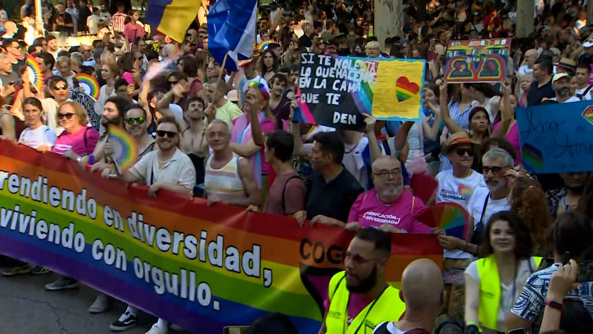 Video. WATCH: Madrid Pride draws a million in festive call for rights [Video]