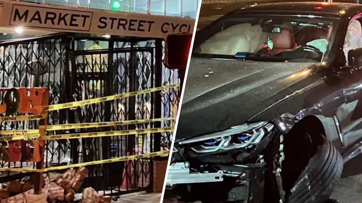 Car crash damages San Francisco bike shop  NBC Bay Area [Video]