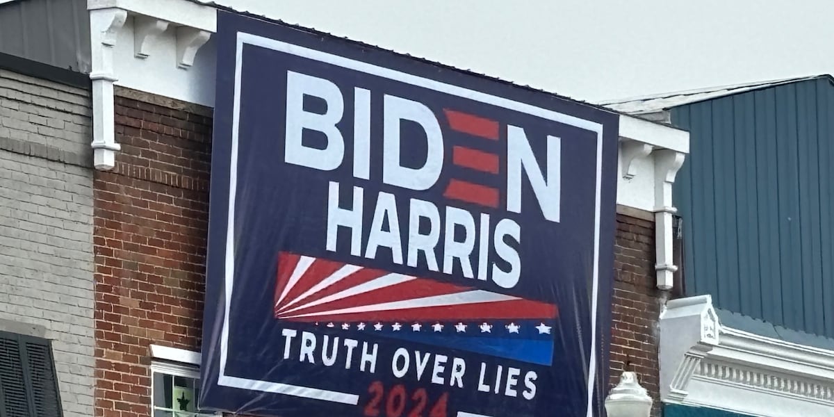 Not good business: Owner wants Biden campaign sign removed from above her store [Video]