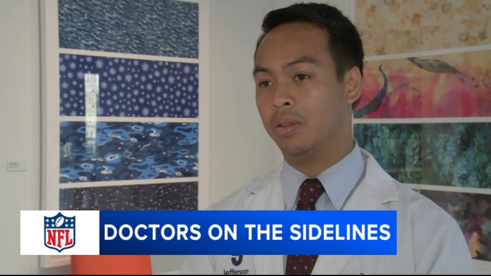 Local medical student makes a play with the NFL [Video]