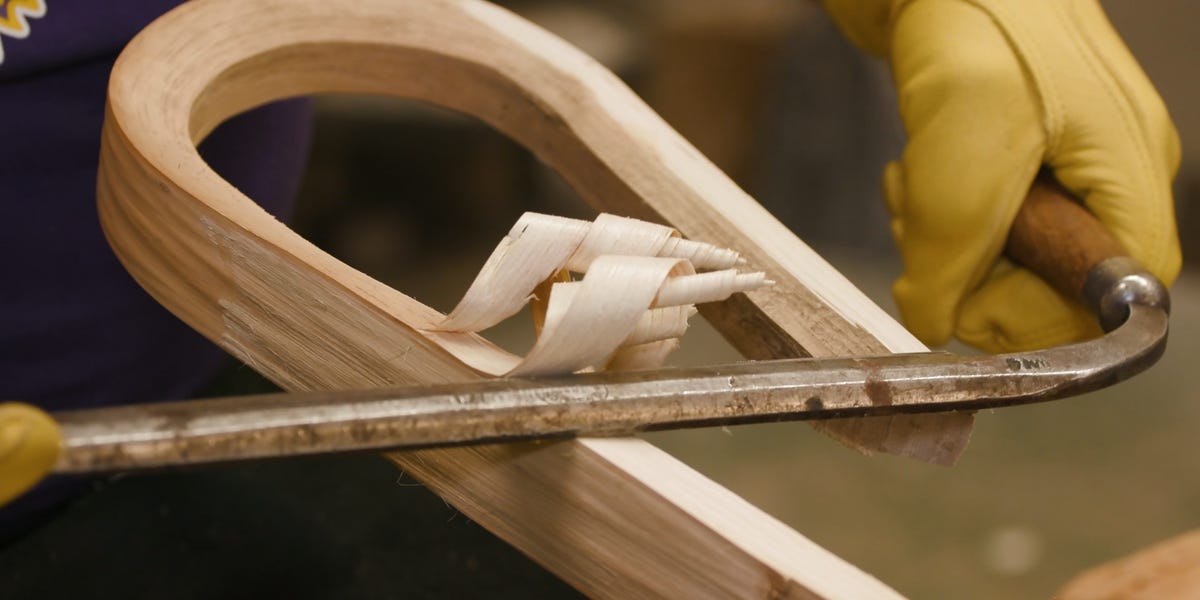 How Native American Lacrosse Sticks Are Carved From Hickory Wood [Video]