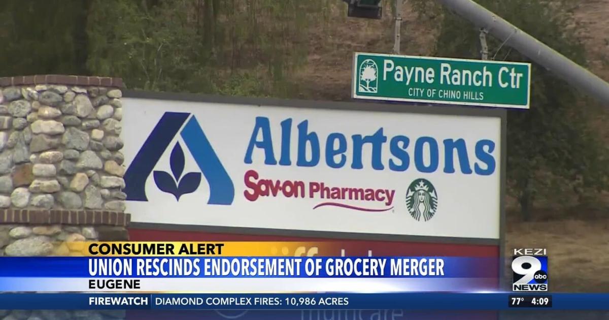 Local union rescinds endorsement of grocery store merger. | Video