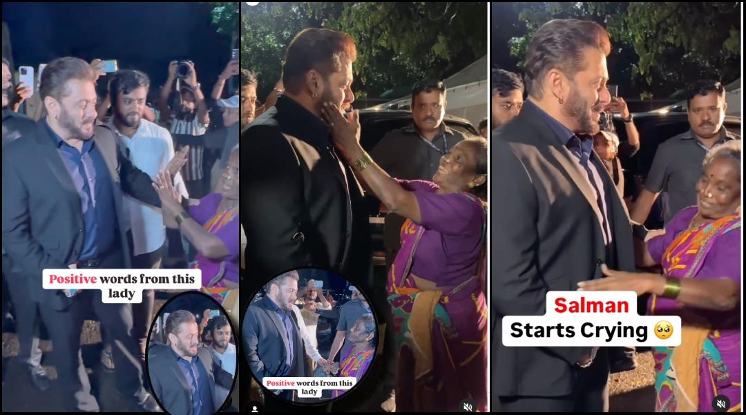 ‘Bhai allowed her to touch him’: Fans hail Salman Khan as he gets teary-eyed after elderly women blesses him [Watch] [Video]