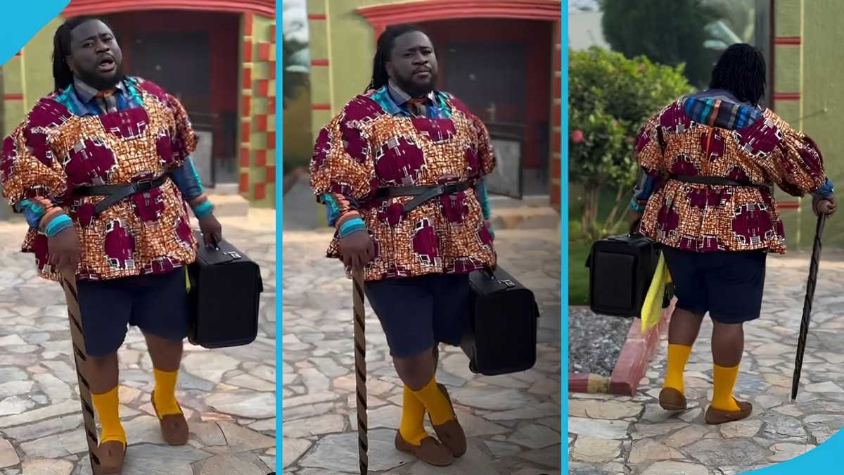 Ajagurajah Revives Fashion Battle With Osebo The Zaraman, Rocks Women’s Kaba Outfit In Video