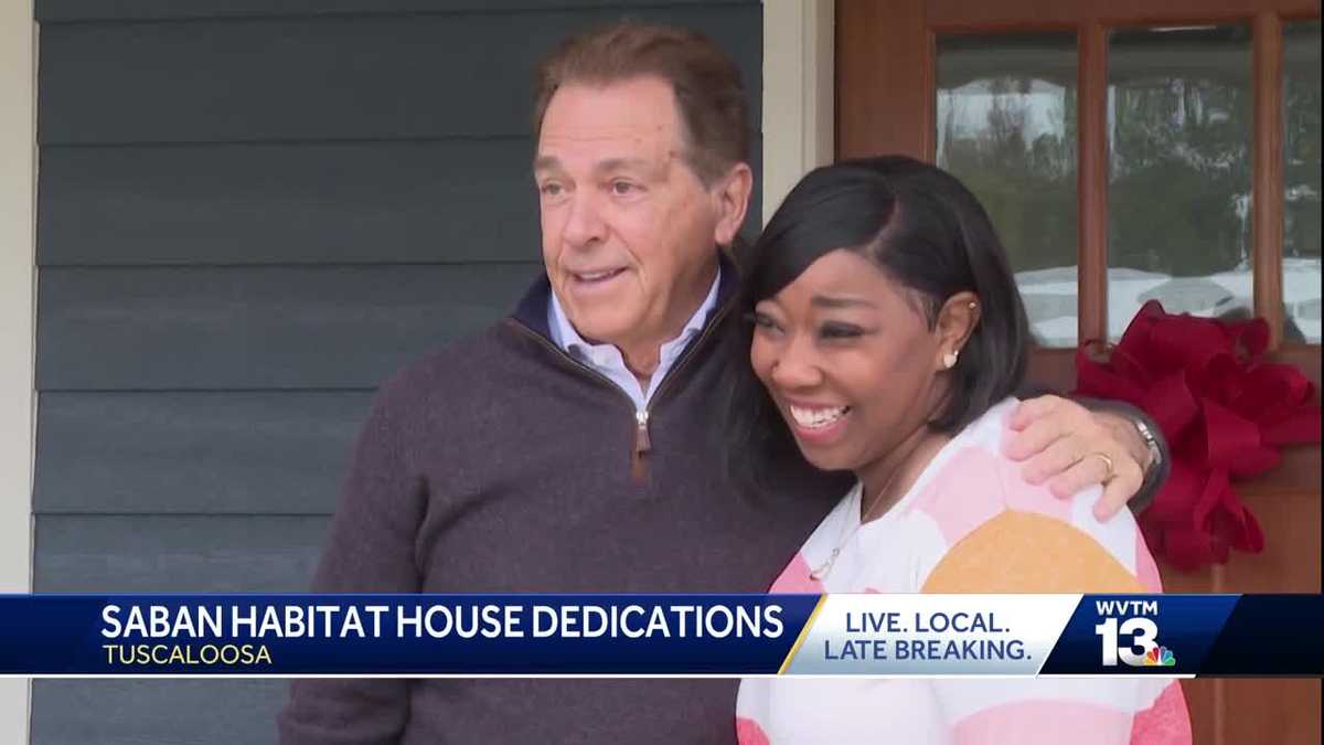 Nick Saban and Miss Terry honored with Habitat for Humanity homes dedicated in their honor [Video]