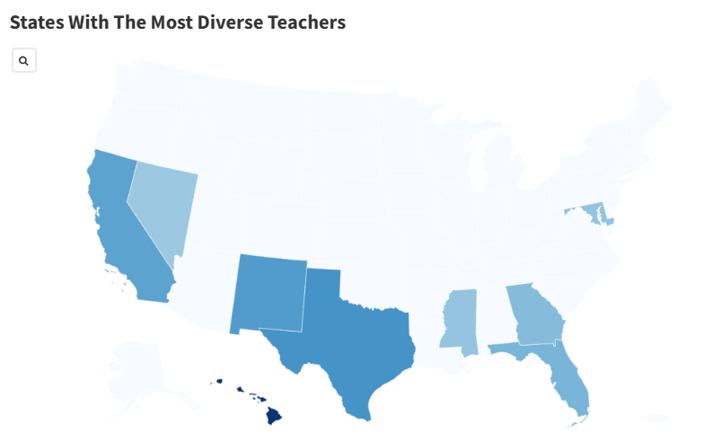 Map Shows States With Most Diverse Teachers [Video]