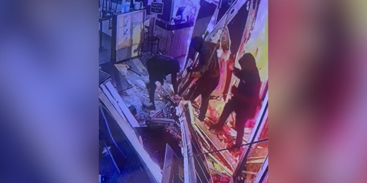 VIDEO: Burglars break into Smyrna pizza restaurant, drag out ATM [Video]