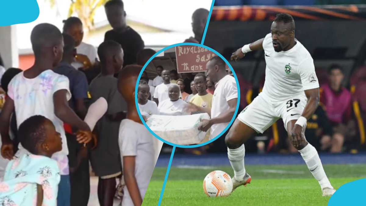 Bernard Tekpetey: Ghana Striker Donates to Royal Seed Orphanage in Kasoa [Video]