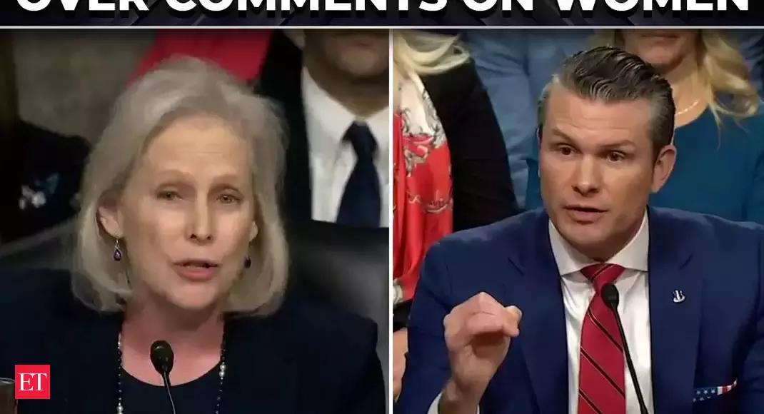 Pete Hegseth: ‘You have disparaged women in the military’: Gillibrand rips Pete Hegseth for his past statements – The Economic Times Video