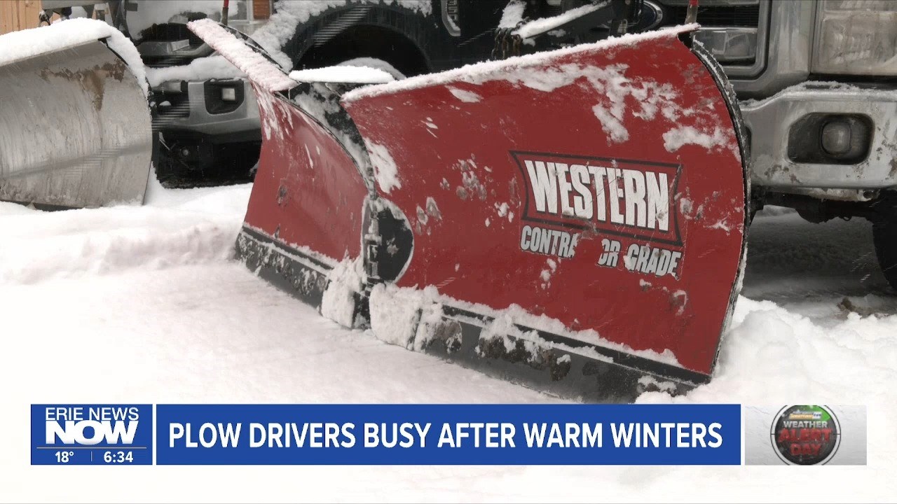 Plow Drivers Busy After Warm Winters - Erie News Now [Video]